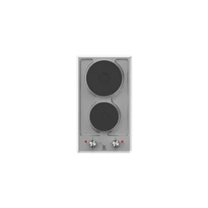 PLAQUE DE CUISSON KF7-A97 2 FEUX ELECTRIQUE EN INOX - CHAPEAUX DE BRULEUR FONTE